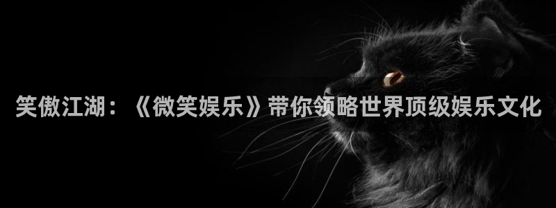 辉达平台体育3：笑傲江湖：《微笑娱乐》带你领略世界顶级娱乐文化