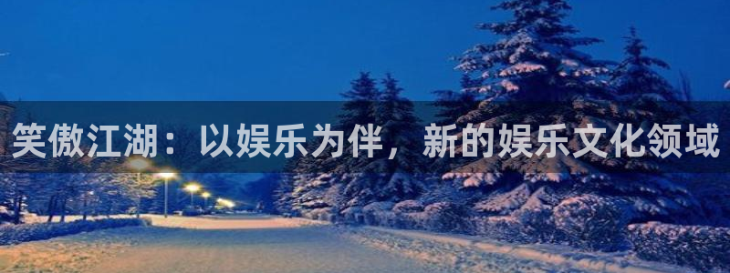 辉达平台体育注册平台：笑傲江湖：以娱乐为伴，新的娱乐文化领域